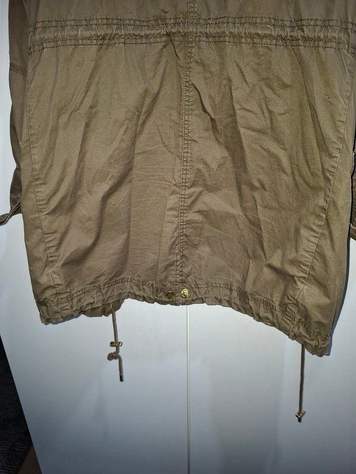 Bej Kemerli Midi Kadın Ceket - Görsel 4