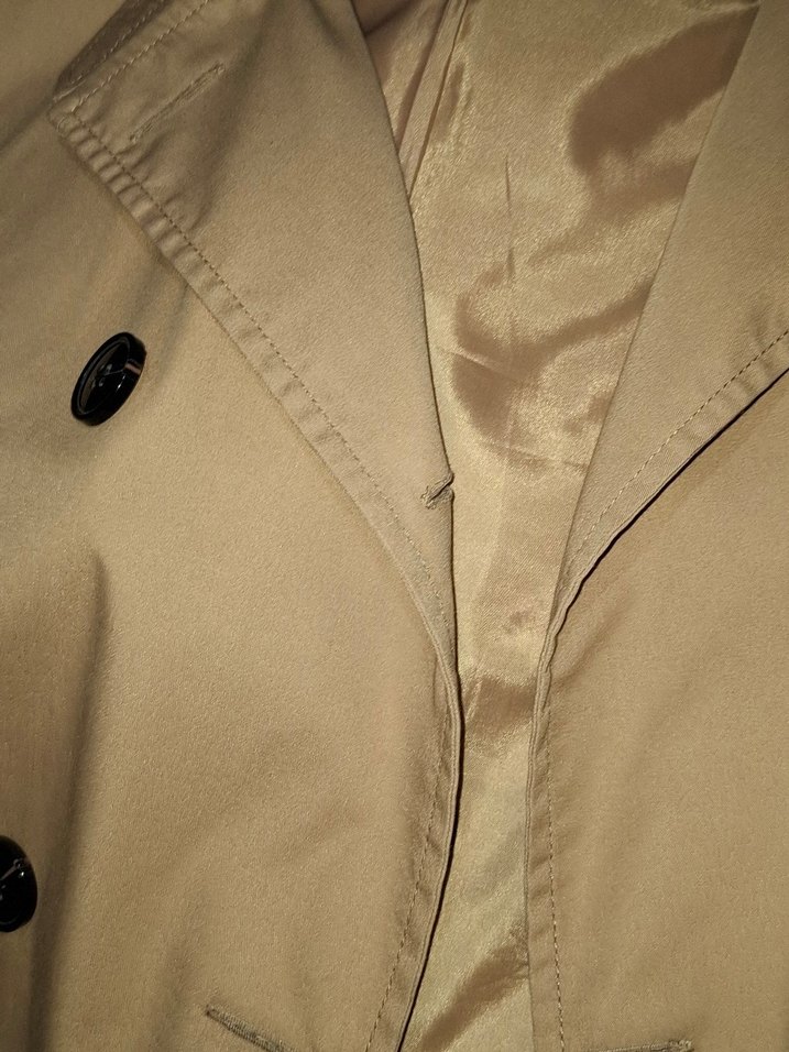 Bej Kadın Midi Trençkot - Görsel 5