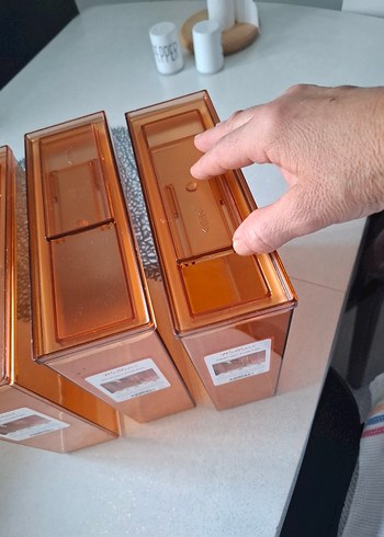 Bej Mıka Mutfak Saklama Kutuları 3'lü - Görsel 3