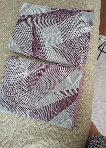 Lc Waikiki Home Soyut Desenli Mor Gri Dekoratif pike
