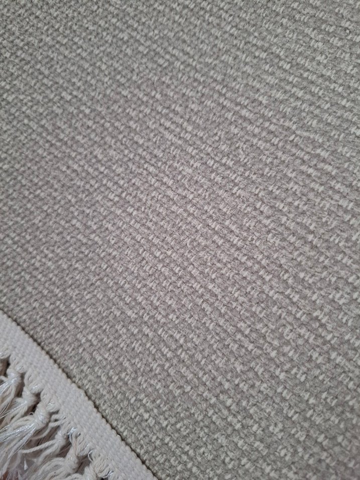 Kahverengi Gri İşlemeli Çağdaş Halı - Görsel 3