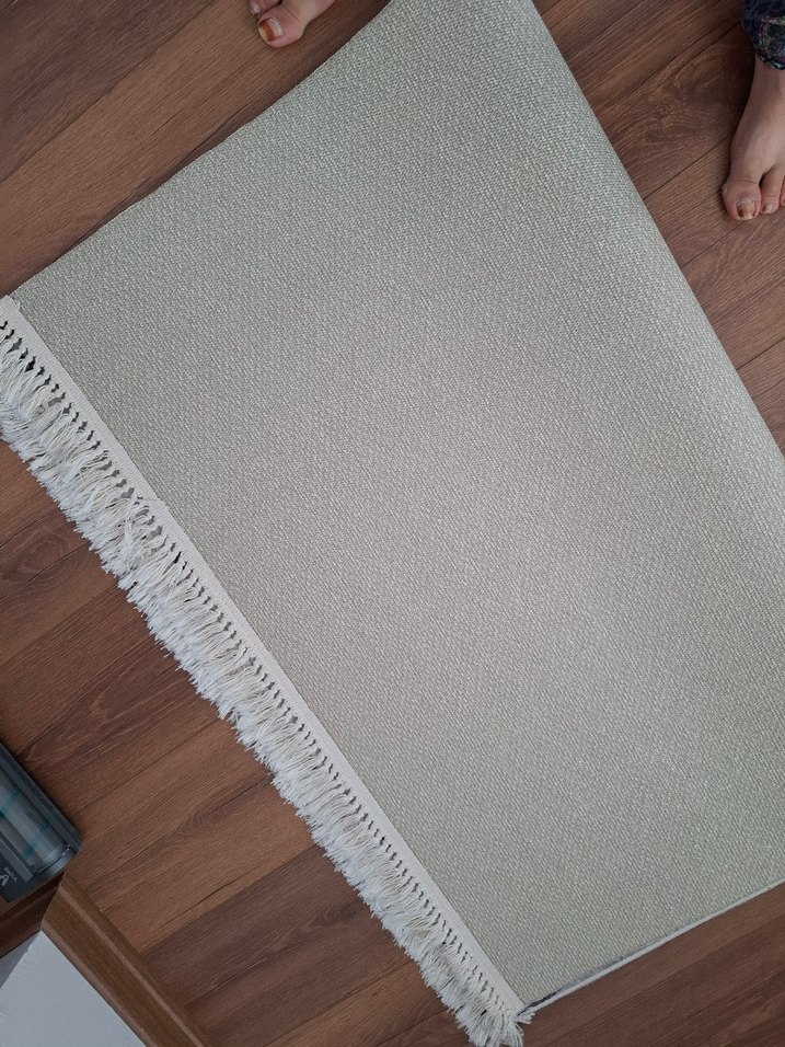 Kahverengi Gri İşlemeli Çağdaş Halı - Görsel 4