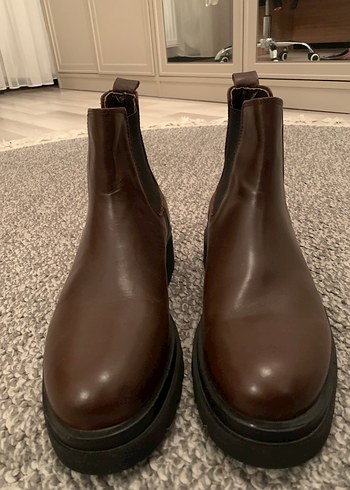 Kahverengi Deri Chelsea Bot - Görsel 3