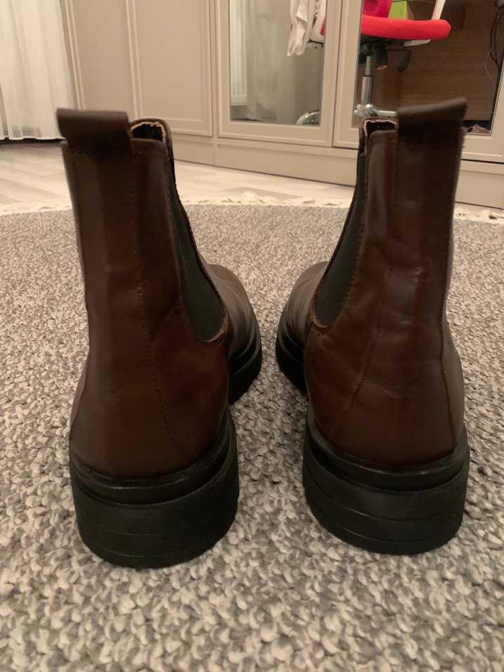 Kahverengi Deri Chelsea Bot - Görsel 4