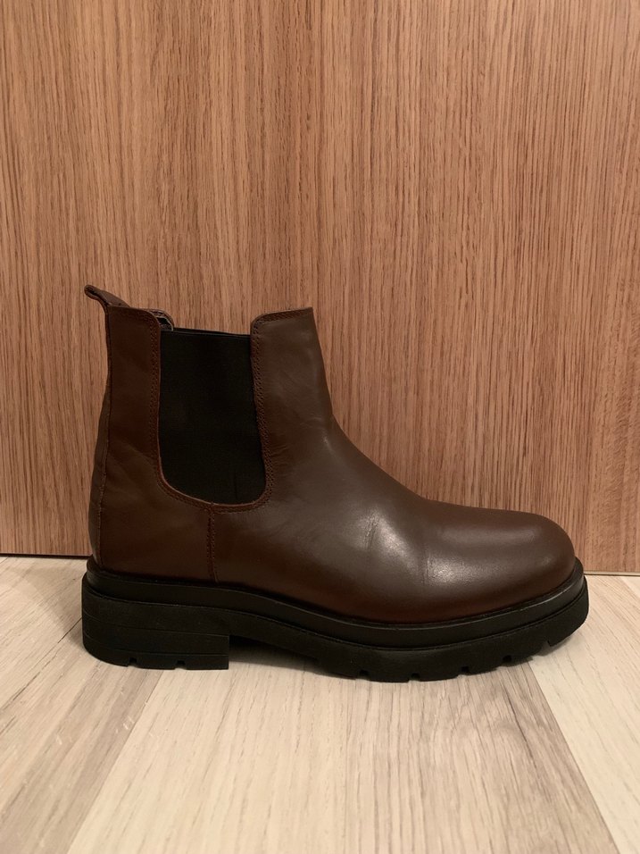 Kahverengi Deri Chelsea Bot - Görsel 2