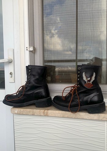 Harley Davidson Hakiki Deri Bot - Görsel 3