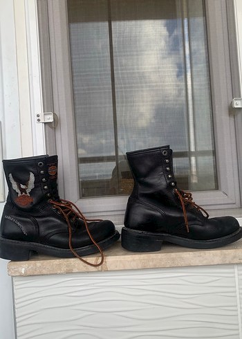 Harley Davidson Hakiki Deri Bot - Görsel 2