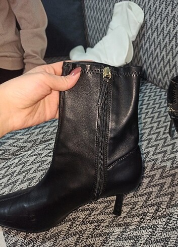 38 Beden Kadın topuklu siyah Stradivarius