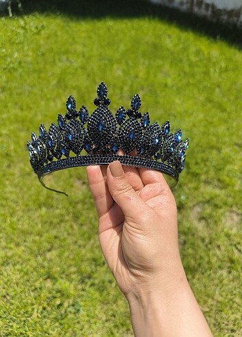 Lacivert kına tacı nişan tacı  - Görsel 2
