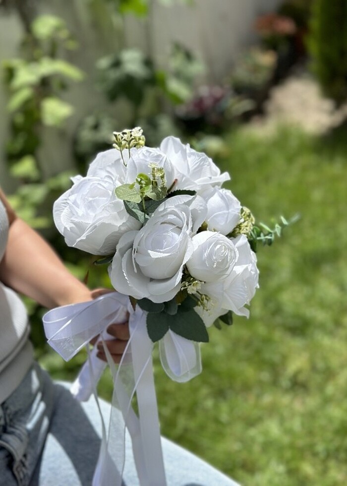 Gelin buketi nikah çiçeği  - Görsel 4