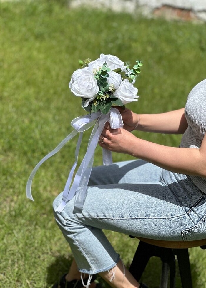 Gelin buketi nikah çiçeği  - Görsel 5