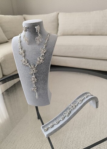 Premium zirkon bridal set  - Görsel 8