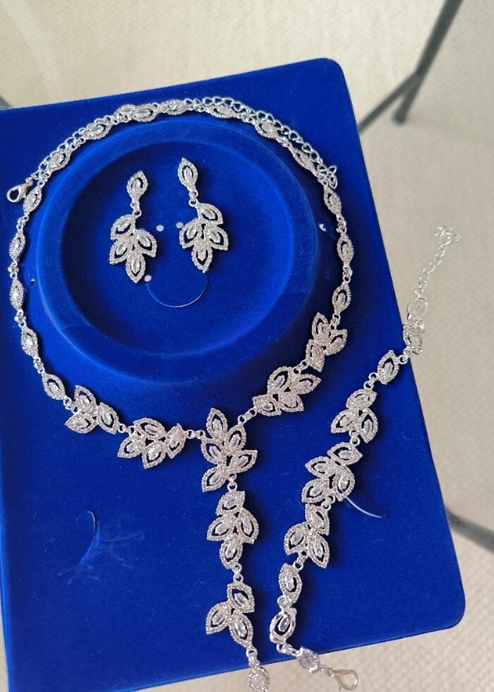 Premium zirkon bridal set  - Görsel 4