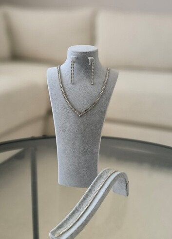 Premium zirkon taşlı baget su yolu set - Görsel 5