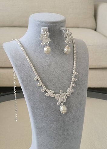 Premium zirkon taşlı gelin seti  - Görsel 5