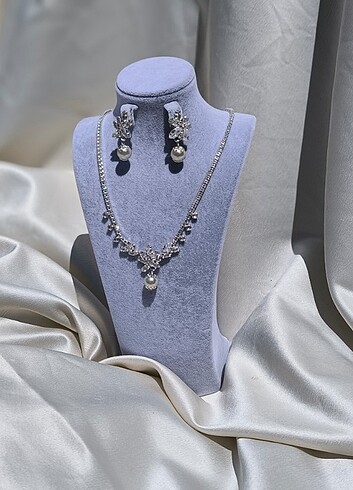 Premium zirkon taşlı gelin seti  - Görsel 6