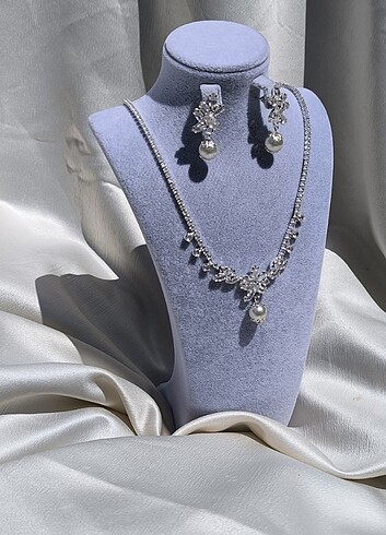 Premium zirkon taşlı gelin seti  - Görsel 7