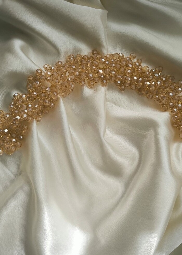 Dore-gold nişan saç aksesuarı  - Görsel 5