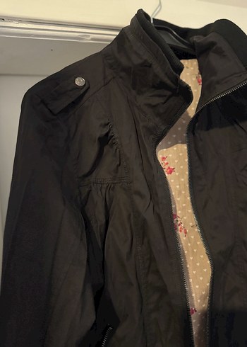 Gri Kadın Midi Ceket, Kemerli, Salaş Kesim - Görsel 2