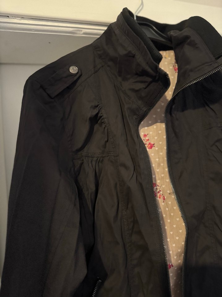 Gri Kadın Midi Ceket, Kemerli, Salaş Kesim - Görsel 2