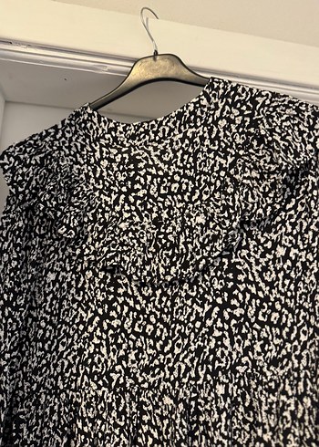 Zebra Desenli Uzun Kollu ekbise - Görsel 2