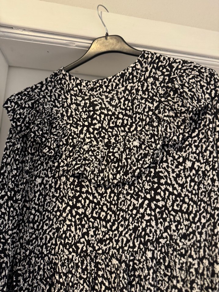 Zebra Desenli Uzun Kollu ekbise - Görsel 2