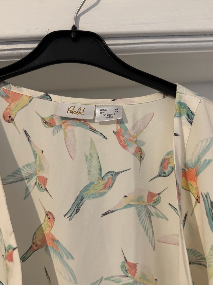 Bohem Desenli V Yaka Midi Kadın Gömlek - Görsel 3