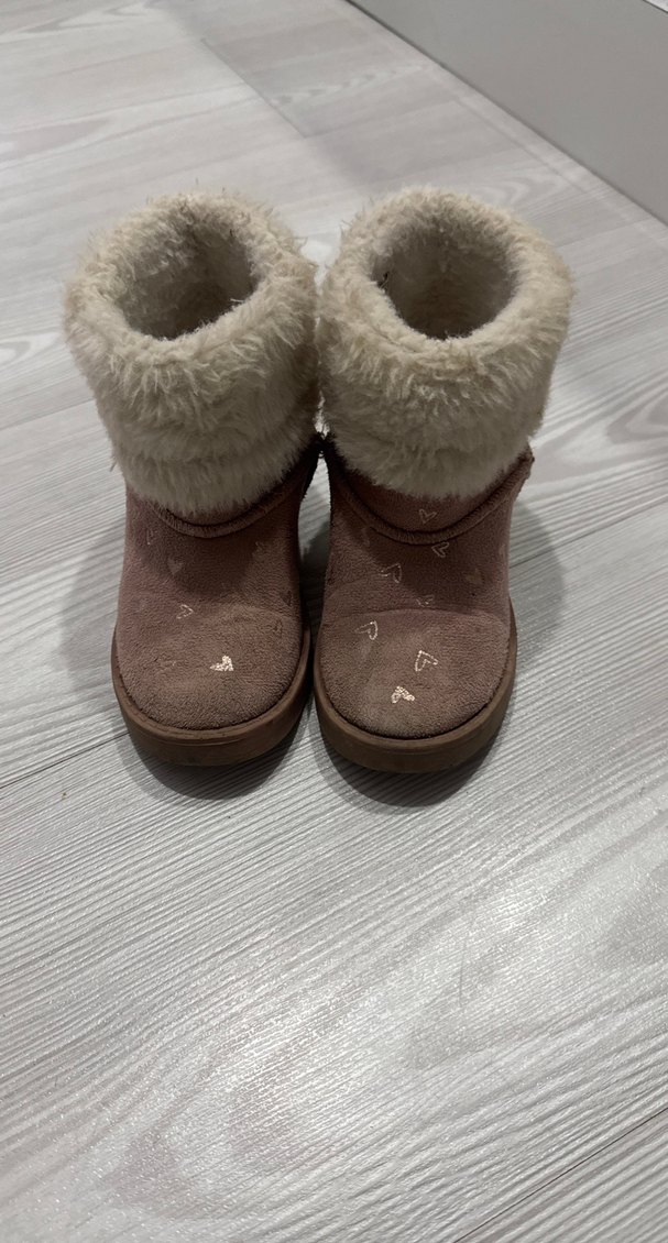 Kız Çocuk Kahverengi Peluş Detaylı Bot - Görsel 4