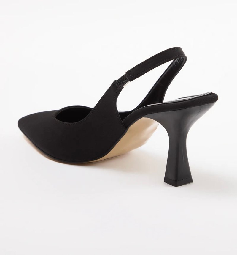 Siyah Stiletto Topuklu Kadın Ofis Ayakkabısı - Görsel 3