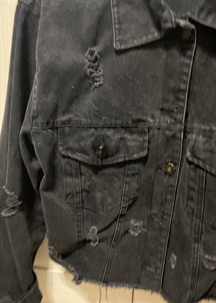 Siyah kot ceket - Görsel 4