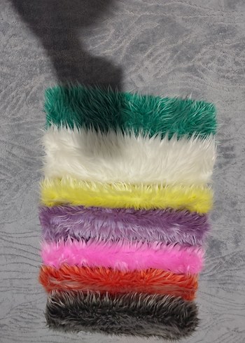 Renkli Peluş kırlent Kılıfları - Görsel 2