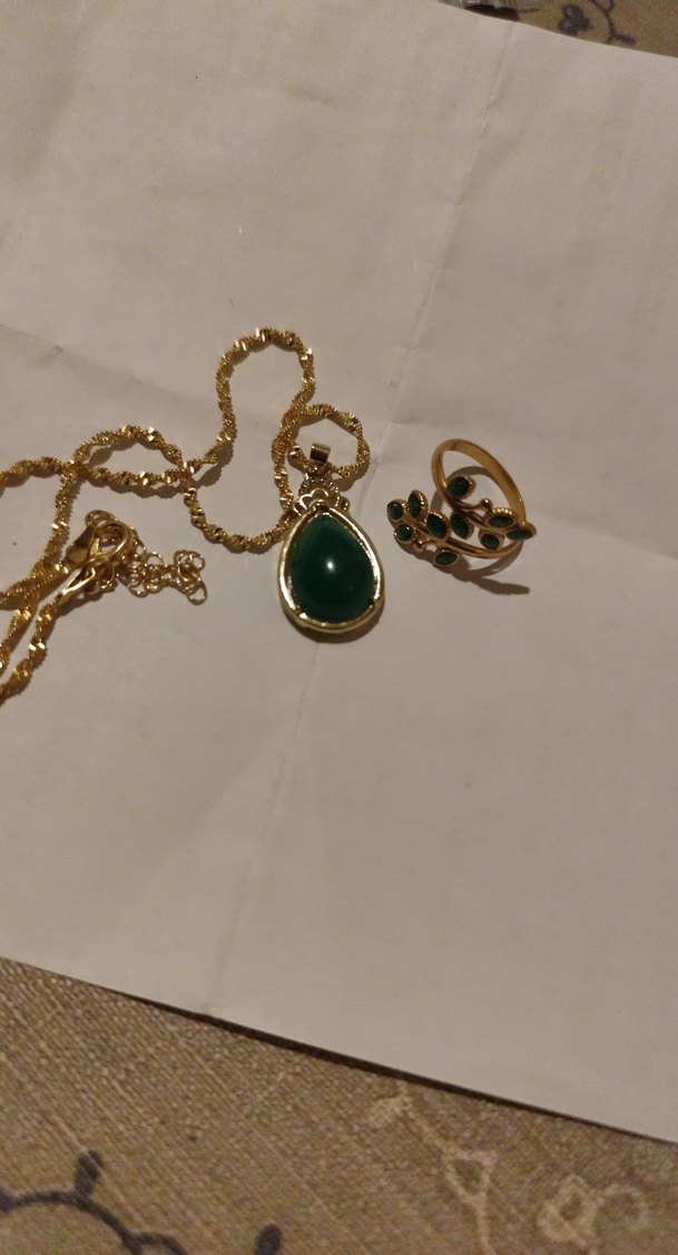 Altın Renkli Mini Bohem Zincir Kolye yüzük - Görsel 5