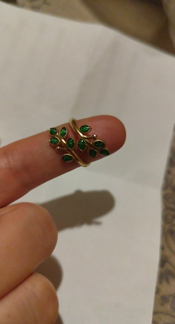 Altın Renkli Mini Bohem Zincir Kolye yüzük - Görsel 2