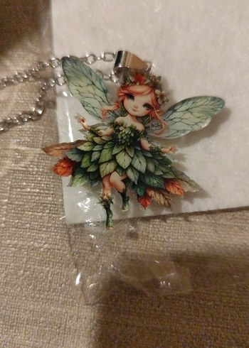 Renkli Midi Uzunlukta Zincir Detaylı Kadın Kolye - Görsel 7