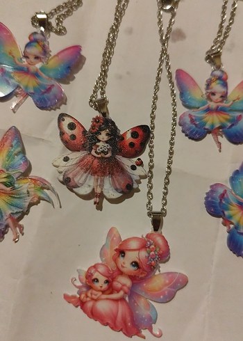 Renkli Midi Uzunlukta Zincir Detaylı Kadın Kolye - Görsel 5