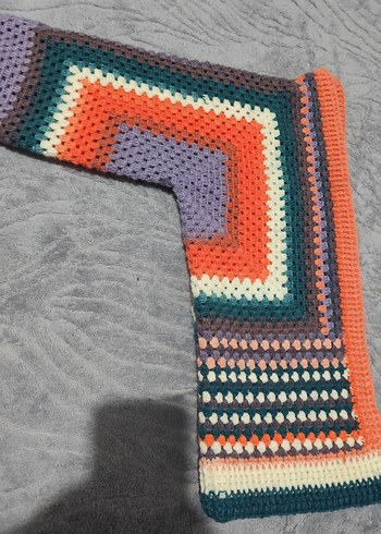 Renkli Örgü Bohem Hırka - Görsel 8