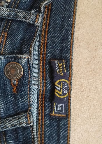 34 Beden Kemerli Lacivert Kadın Midi Boy Kot Pantolon