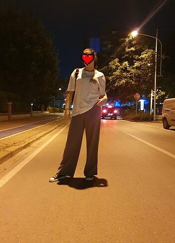 m Beden Wide leg eşofman altı