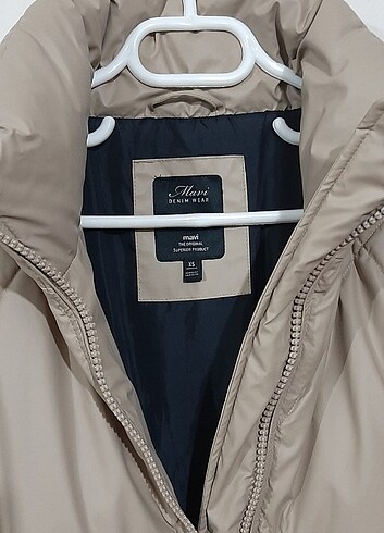 xs Beden camel Renk Mavi bej mont