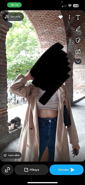 s Beden Kadın trençkot