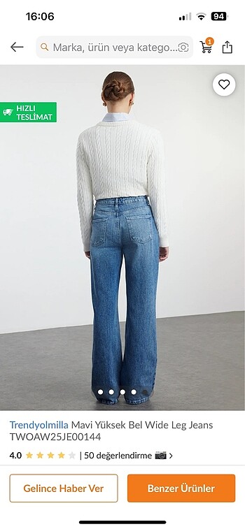 xs Beden mavi Renk Kadın jeans