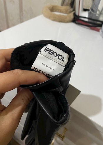 IPEKYOL Gri Örgü Kadın Eldiven - Görsel 3