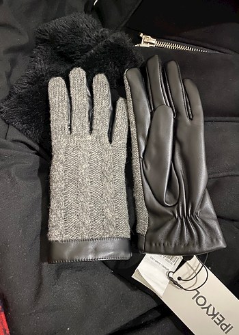 IPEKYOL Gri Örgü Kadın Eldiven - Görsel 8