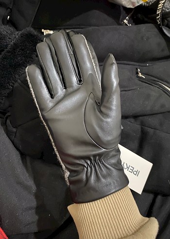 IPEKYOL Gri Örgü Kadın Eldiven - Görsel 6