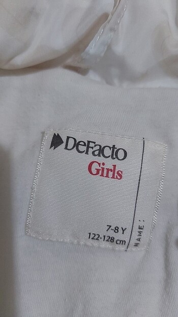 7 Yaş Beden beyaz Renk Defacto yelek