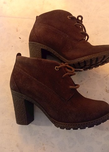 Kahverengi Süet Topuklu Bot 39 n Timberland