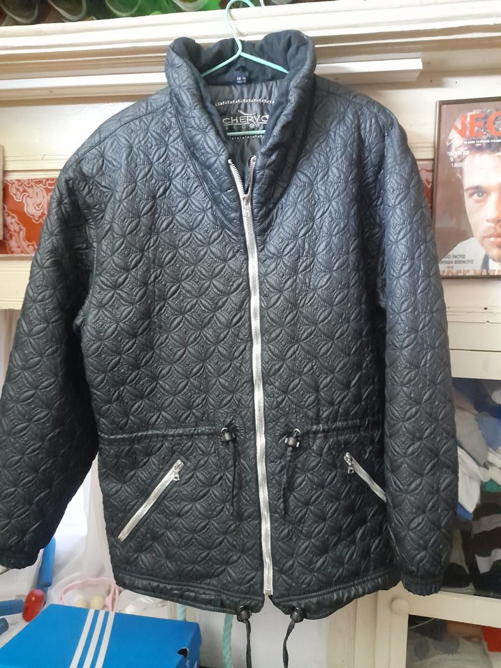 Siyah kapitone ithal Erkek Mont M ,Chervo Usa - Görsel 4