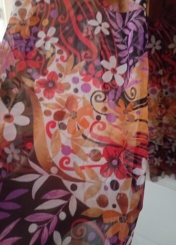 Termalde ,denizde pareo,çiçekli mayo üzerine,S beden - Görsel 2