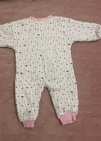 Kız Bebek Fermuarlı Pembe Tulum - Görsel 4