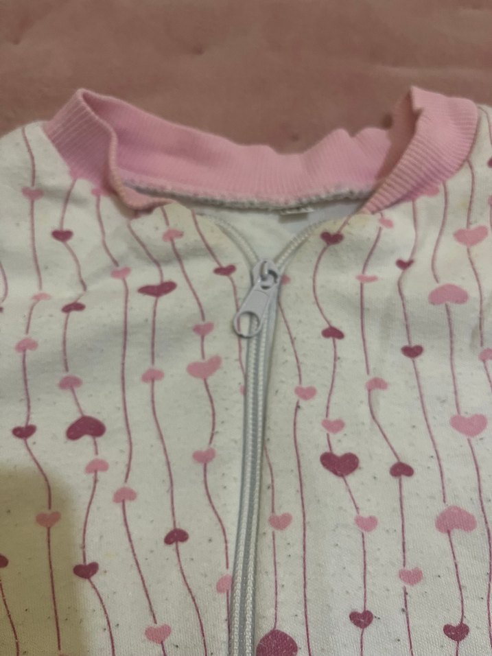 Kız Bebek Fermuarlı Pembe Tulum - Görsel 2